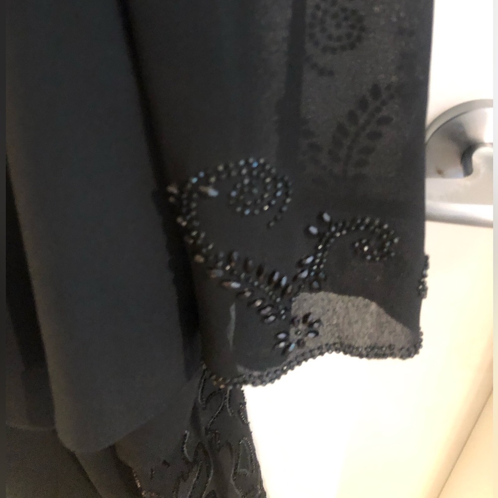 COPY - 2 PC Nygard Dress Pant & Jkt 12 Set Black w Sequinned Flame Detail on Pa… - Picture 2 of 16